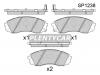 SANGSIN SP1238 Колодки тормозные дисковые к-т 4 шт.