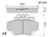 SANGSIN SP1243 Колодки торм. RENAULT LOGAN 04]SANDERO 08]CLIO I/MEGANE 96]99