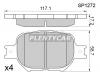 SANGSIN SP1272 Тормозные колодки дисковые SP1272