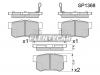 SANGSIN SP1368 Тормозные колодки дисковые SP1368