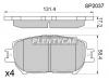SANGSIN SP2037 Колодки тормозные дисковые к-т 4 шт.