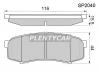SANGSIN SP2040 Колодки тормозные дисковые к-т 4 шт.