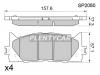 SANGSIN SP2080 Колодки тормозные передние