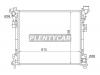 SAT CR0002-08 Радиатор CHRYSLER VOYAGER/DODGE CARAVAN/VW ROUTAN 3.3/3.8 08-