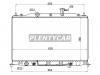 SAT HY0001 Радиатор HYUNDAI ACCENT/VERNA//DODGE ATTITUDE 1.6 06-