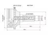 SAT MA37A44 Шрус MAZDA 626/Capella/Cronos FP/GE9E/FS 97- ABS