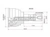 SAT SK025 ШРУС SUZUKI Escudo/Vitara G16A 89-95