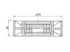 SAT ST252814X100 Ролик натяжителя приводного ремня HYUNDAI TERRACAN 01-07/KIA BONGO III 06-