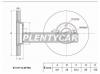 SAT ST517122P700 Диск тормозной FR KIA SORENTO 09-HYUNDAI SANTA FE 09-