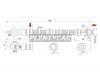 SAT STB45543980 Шланг тормозной FR MAZDA 323/626/ASTINA/CAPELLA/FAMILIA/MX-3/MX-6/PROTEGE 89-97 LH=RH