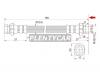 SAT STMB857550 Шланг тормозной FR MMC DELICA TRUCK 94-99/L200 94-07/PAJERO/JR/MONTERO 90-96 внутр L=180 LH=RH