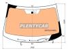 AGC 5697AGAHM6U Стекло лобовое (Обогрев полный/ Датчик дождя/ Молдинг) Mitsubishi Outlander 18-22