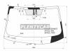 AGC 83G5AGSHMVZ Стекло лобовое (Обогрев щеток/ Датчик дождя/ Молдинг) Toyota Highlander 13-20