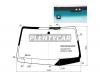 AGC 8424AGSGNP Стекло лобовое (Антенна/ Место под антенну) Toyota Hilux Pick Up 15- / Fortuner 15-