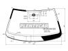 AGC 8612AGSMVZ6Z Стекло лобовое (Датчик дождя/ Молдинг/ Сборка Россия) Volkswagen Jetta 10-19