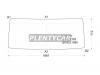 XYG 1414LFW Стекло лобовое в резинку MERCEDES BENZ LN1/673-608/809/1114/1320 83-