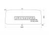 XYG 1926LFW Стекло лобовое в резинку MERCEDES BENZ TRUCK W381 74-/NORD BENZ  5416A