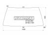 XYG 2108LFW Стекло лобовое в резинку LADA SAMARA 2108/2109/21099 HBK 88-