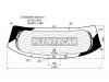 XYG 2750BGNRRWHX Стекло заднее с обогревом CITROEN C4 AIRCROSS 12-17