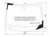 XYG 3038AGNV1PLFWX Стекло лобовое (зеркало под GLONASS) Chevrolet Cobalt 13- / Ravon R4 16-20