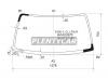 XYG 3500-1-CL LFW/X Стекло лобовое в клей без полосы TOYOTA 4-RUNNER/HILUX SURF/TACOMA WAGON 95-