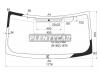 XYG 3739AGNBLLFW/X Стекло лобовое в клей FORD TRANSIT VAN 2000-