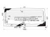 XYG 3739BGNV1HRW/H/X Стекло заднее (крышка багажника) с обогревом FORD TRANSIT 2000-