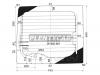 XYG 3739BGNVBR1HRW/RH/H/X Стекло заднее (распашной двери) правое с обогревом FORD TRANSIT VAN 2000- с отв.