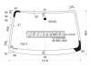XYG 3967AGNV1P-CL LFW/X Стекло лобовое в клей без полосы HONDA HR-V 1998-2005 3/5D