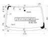 XYG 3967AGNV1PLFW/X Стекло лобовое в клей HONDA HR-V 1998-2005 3/5D