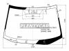XYG 4000AGNIMVW6NLFW/X Стекло лобовое без полосы под зерк. С затемнением в клей HONDA CR-V 06-