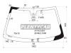 XYG 406-4DLFW/X Стекло лобовое в клей PEUGEOT 406 4D SEDAN 5D WGN 1995-2001