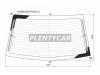 XYG 4168BGNSRWHX Стекло заднее (Цвет зеленый/ Обогрев) Hyundai Solaris 17-20 / Accent 17-22