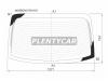 XYG 4456BGNSRWHX Стекло заднее с обогревом KIA RIO 4D SED 17-