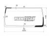 XYG 4913AGNBLLFW/X Стекло лобовое MAN TGA SLEEPER CAB 00-- (2425x1140) под вклейку