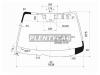 XYG 5164AGNMVW1PLFW/X Стекло лобовое в клей MAZDA 6 02-07 4/5D HBK/WGN