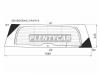 XYG 5361BGSRAG1JRWHX Стекло заднее с обогревом MERCEDES-BENZ GL-CLASS X164 06-12