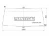 XYG 5429AGNLFW Стекло лобовое в резинку MERCEDES BENZ ACTROS TRUCK 1996-