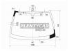 XYG 6290AGNBLLFW/X Стекло лобовое в клей OPEL CORSA C 3/5D HATCHBACK 2000-