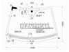 XYG 6314AGNBLHMV1BLFW/H/X Стекло лобовое с обогревом щеток в клей CHEV CAPTIVA/ WINSTORM/SATURN VUE/ OPEL ANTARA 2006-