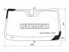 XYG 6351AGNMVLFWX Стекло лобовое (Датчик дождя) Isuzu D-MAX 19- / MU-X 20- / Mazda BT-50 20-