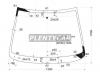 XYG 6539AGNBLV LFW/X Стекло лобовое в клей PEUGEOT 206 3/4/5D 1998-