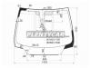 XYG 6542AGNBLMVZ6PLFW/X Стекло лобовое в клей PEUGEOT 307 3/5D HB`01-/ WGN 2003- (дд ромб)