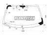 XYG 7035AGNVLFW/X Стекло лобовое в клей ROVER 75 4D 98-
