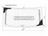 XYG 7812BGNEIWRWHX Стекло заднее с обогревом SKODA SUPERB 5D WGN 08-15