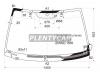 XYG 7929AGNBLHVLFW/H/X Стекло лобовое с обогревом щеток в клей SUBARU LEGACY/OUTBACK 03-09 4/5D