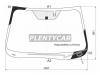 XYG 7944AGNHMVLFWHX Стекло лобовое с обогревом щеток + дд  SUBARU FORESTER SK  19-