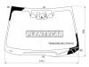 XYG 7945AGNCHMLFWHX Стекло лобовое (Обогрев щеток/ Две камеры/ Датчик дождя) Subaru Outback 19-22