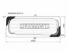 XYG 8045BGNRRWHX Стекло заднее с обогревом SUZUKI JIMNY 18-