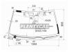 XYG 8371AGSHMV1BLFW/H/X Стекло лобовое с обогревом щеток в клей LEXUS IS250/350 05- 4D